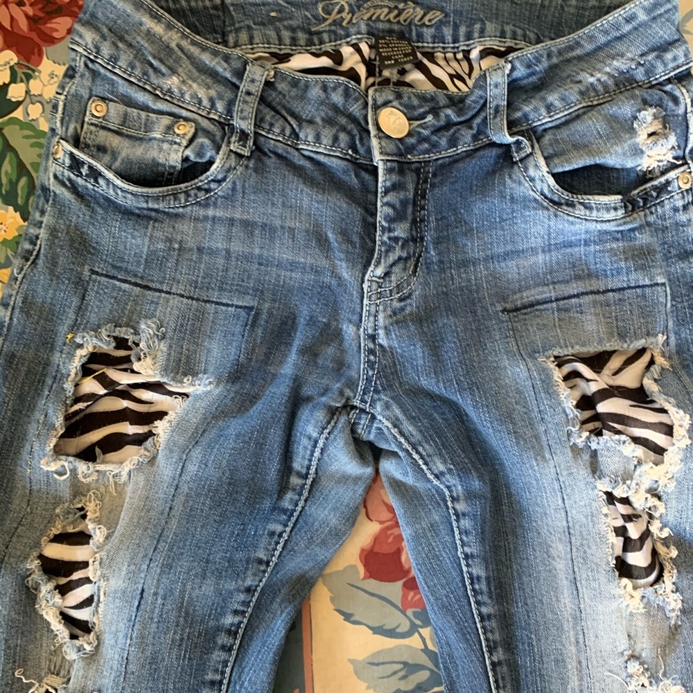 Premiere ripped skinny jeans